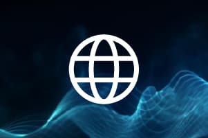 Glóbus jako symbol internetové domény