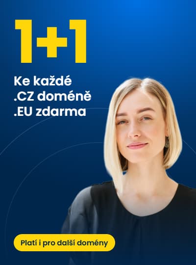 Doména .CZ a k ní evropská doména .EU zdarma