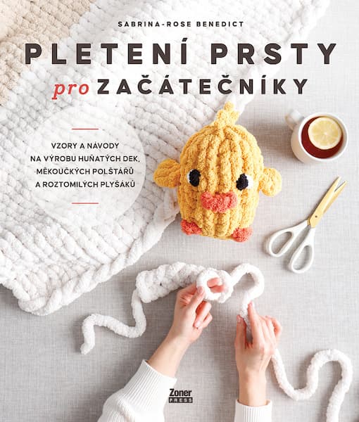 Obálka knihy Pletení prsty pro začátečníky od Sabriny-Rose Benedict