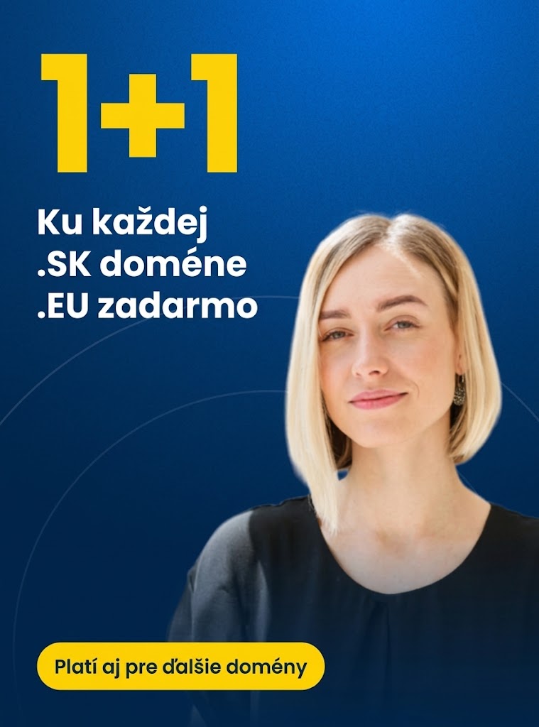 Doména .SK a k nej európska doména .EU zadarmo